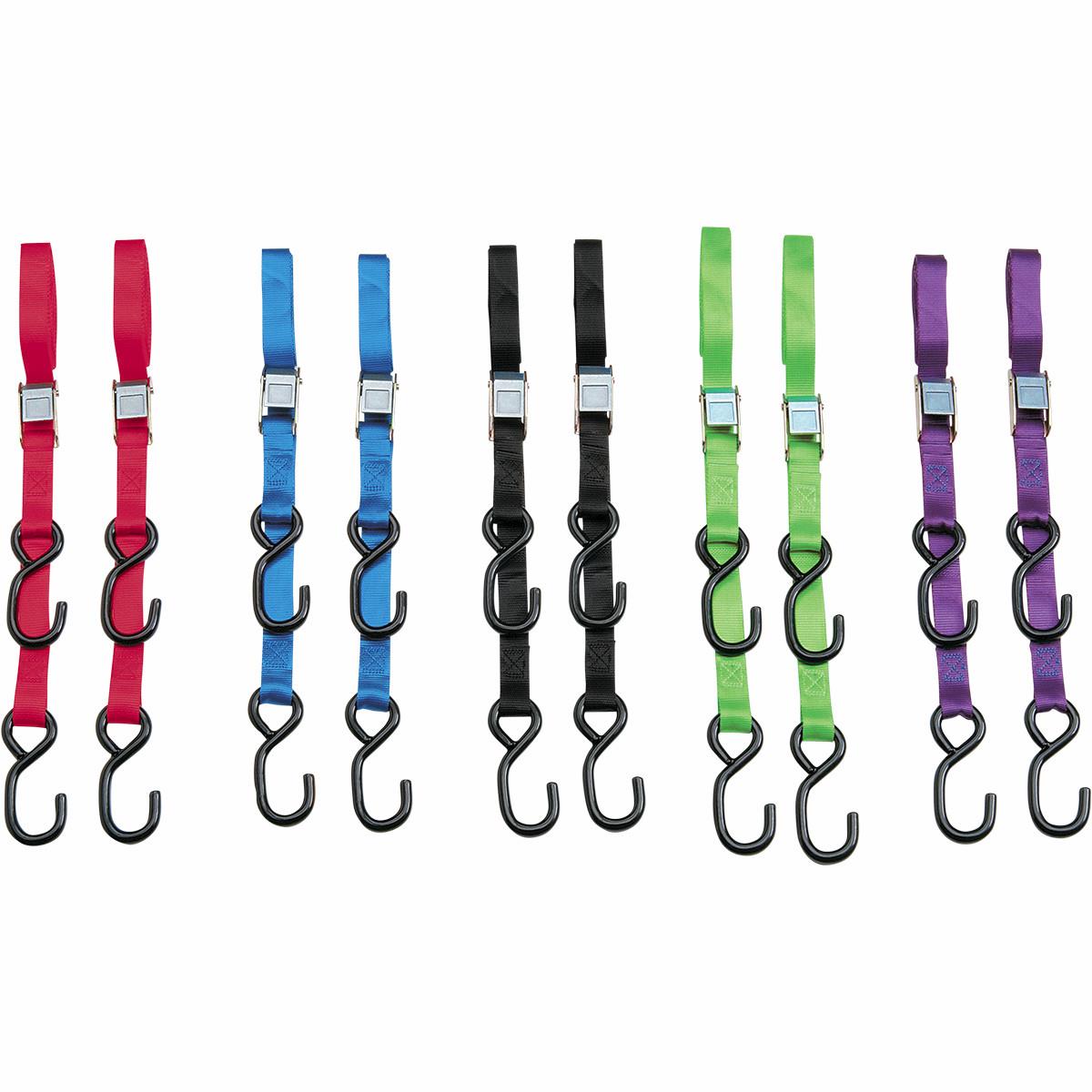 Heavy Duty 7ft. Cam Buckle Tie-Downs - Red