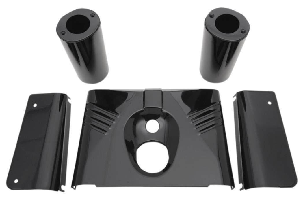 5-Piece Fork Tin - Ribbed - Black