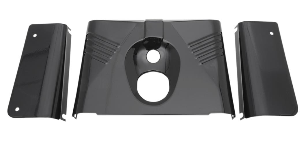 3-Piece Fork Tin - Ribbed - Black