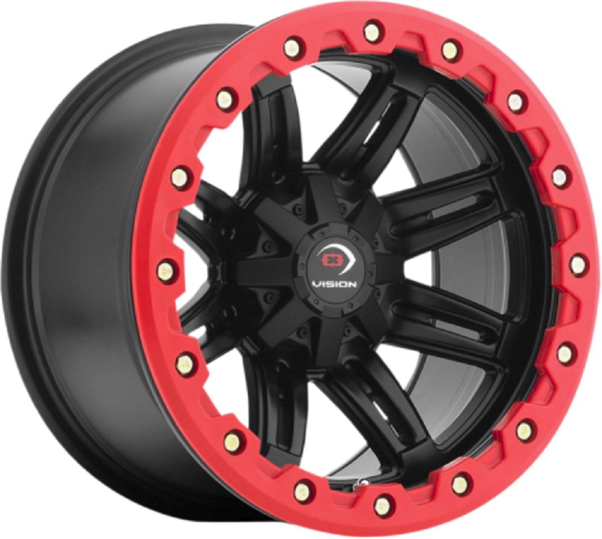 551 Rear Wheel - 14x10 - 5+5 Offset - 4/156 - Black/Red