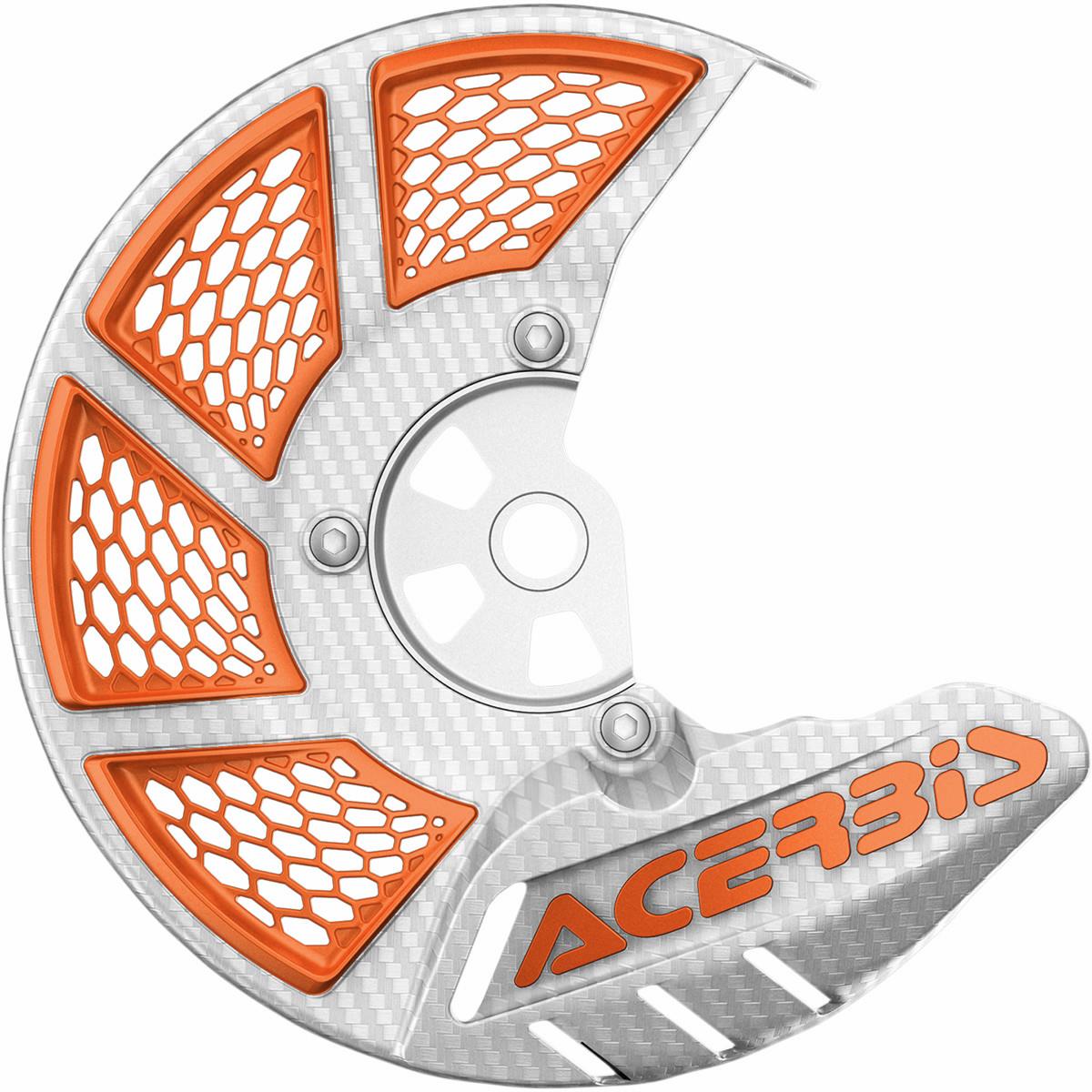 X-Brake 2.0 Vented Front Disc Cover - White/Orange