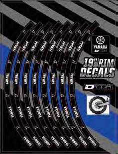 Rim Decal - Yamaha 19in. - Rear