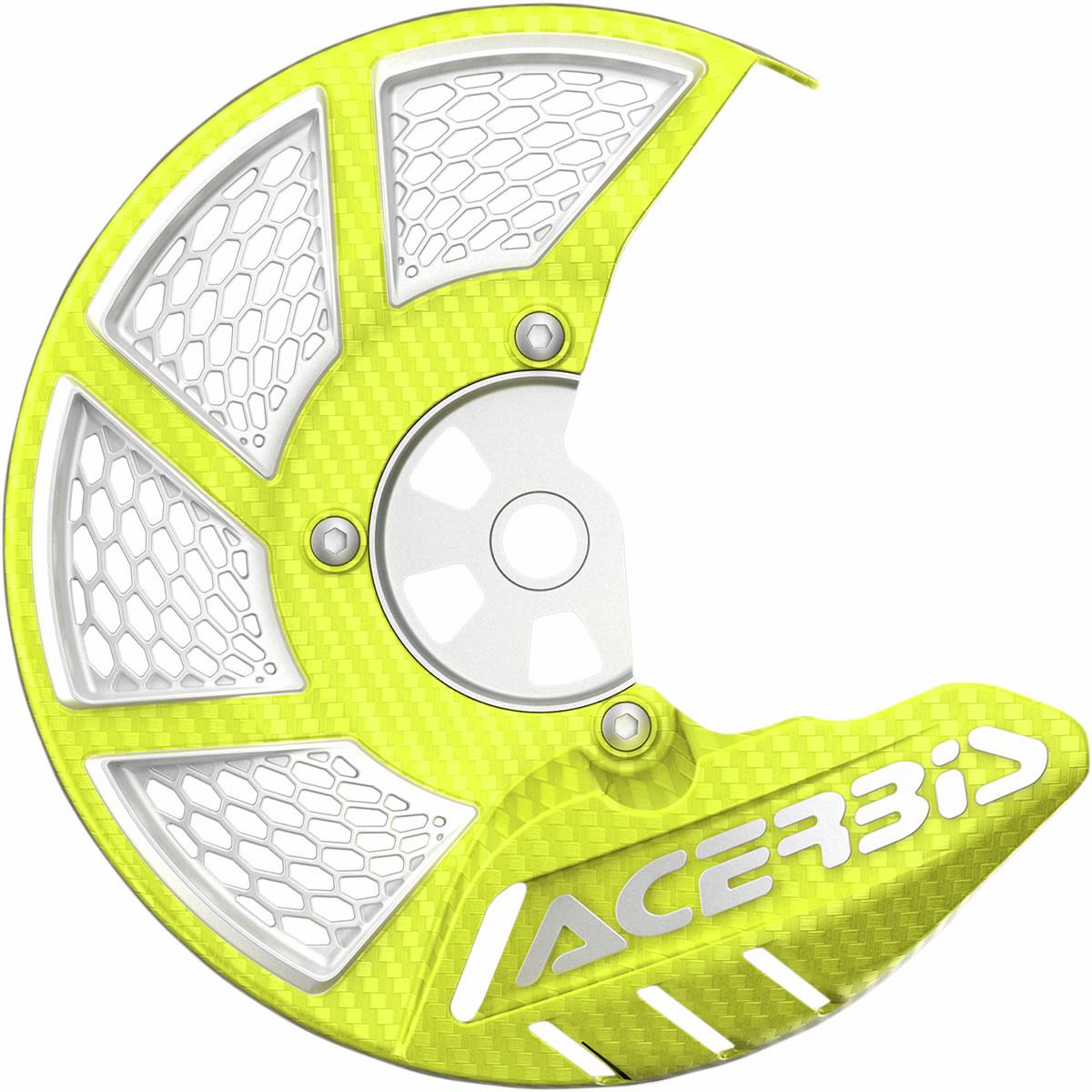X-Brake 2.0 Vented Front Disc Cover - Fluorescent Yellow/White
