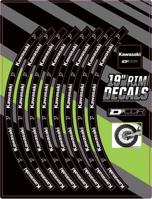 Rim Decal - Kawasaki 19in. - Rear
