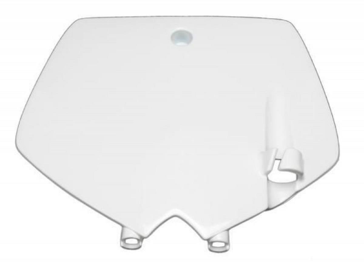 Front Number Plate - White