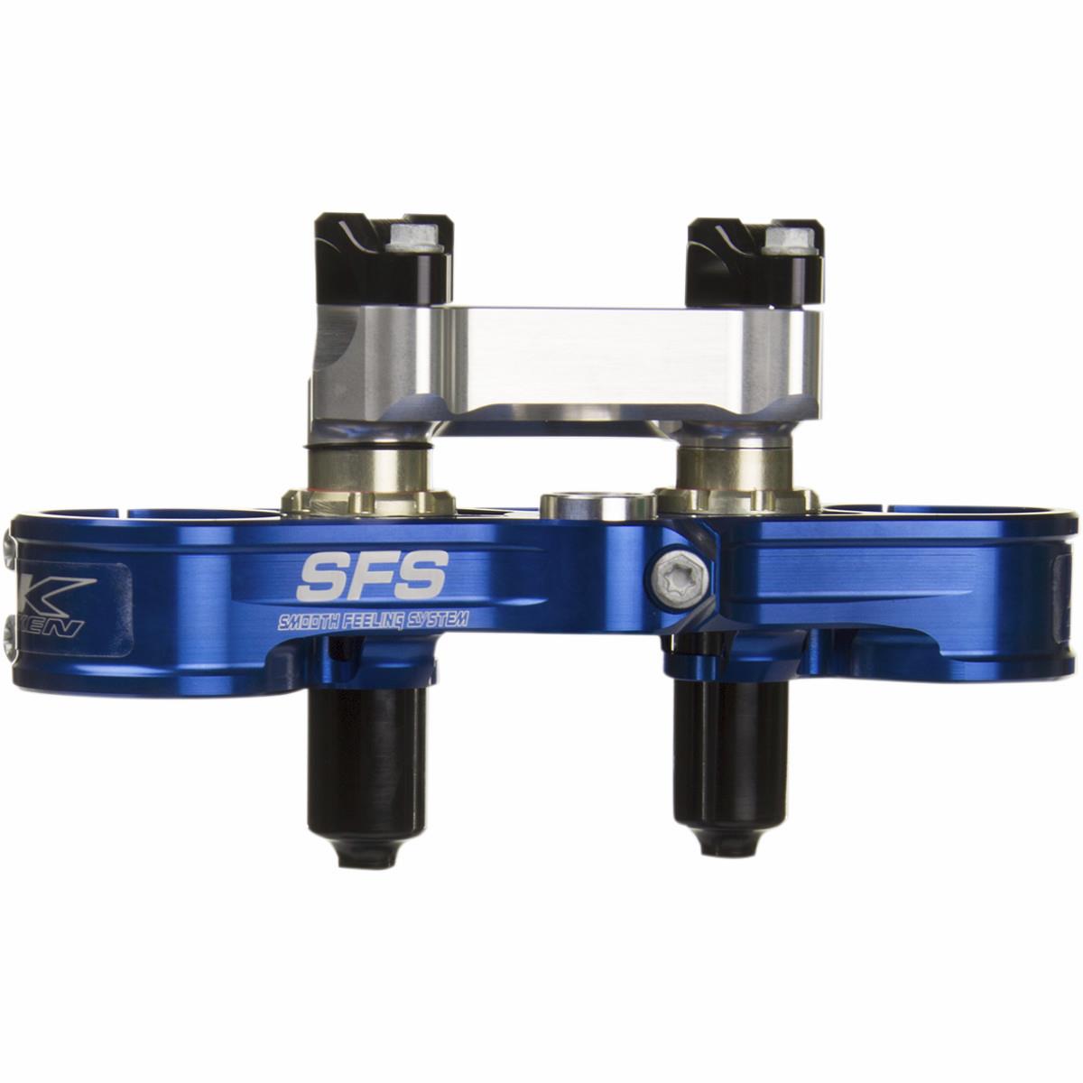 SFS Triple Clamp - 25mm Offset - Blue