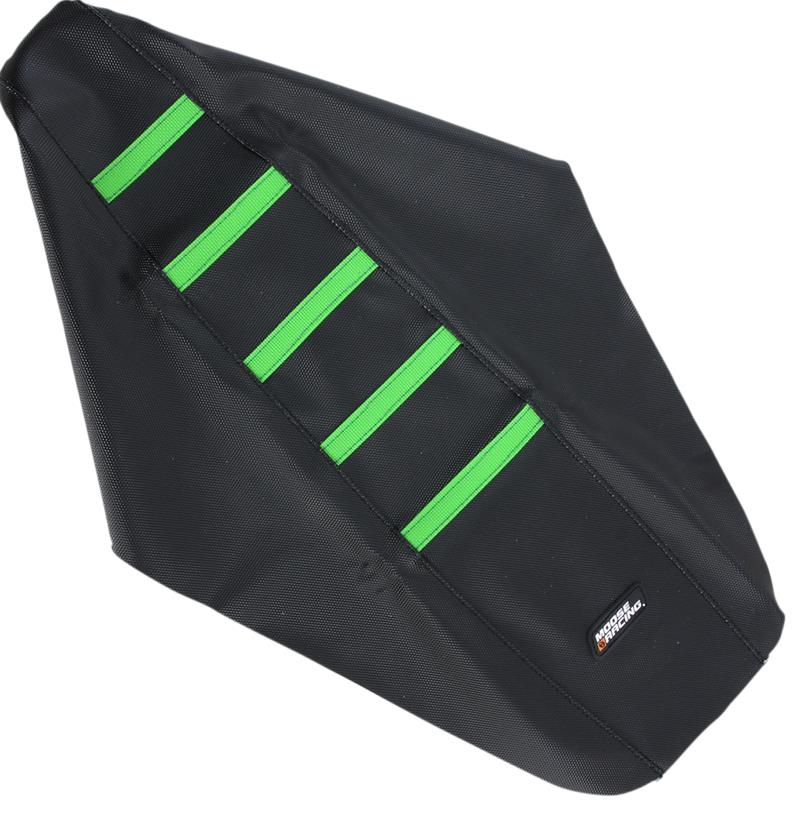 Ribbed Seat Cover - Black/Green Ribbed