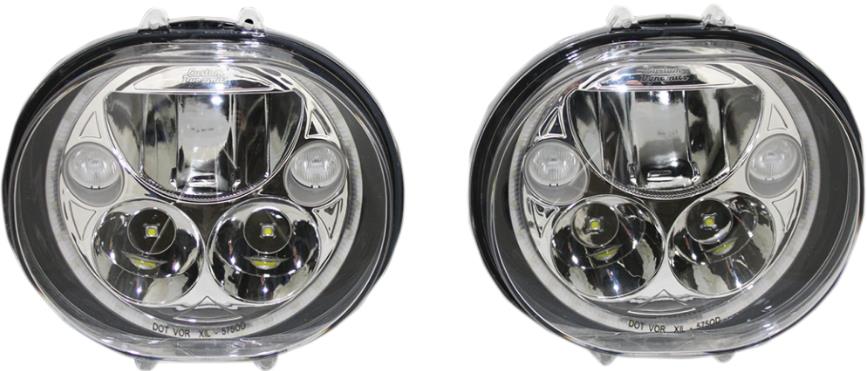 TruBeam LED Headlamps and Passing Lamp Kit - Chrome