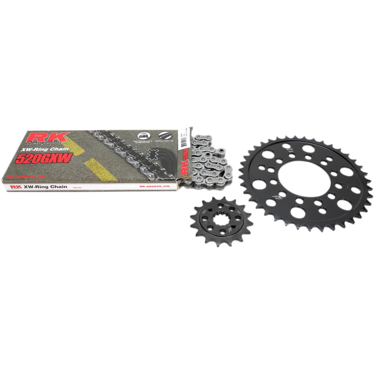 Quick Acceleration Chain Kit with Steel Sprocket - Natural Chain