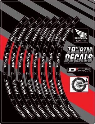 Rim Decal - Honda 19in. - Rear