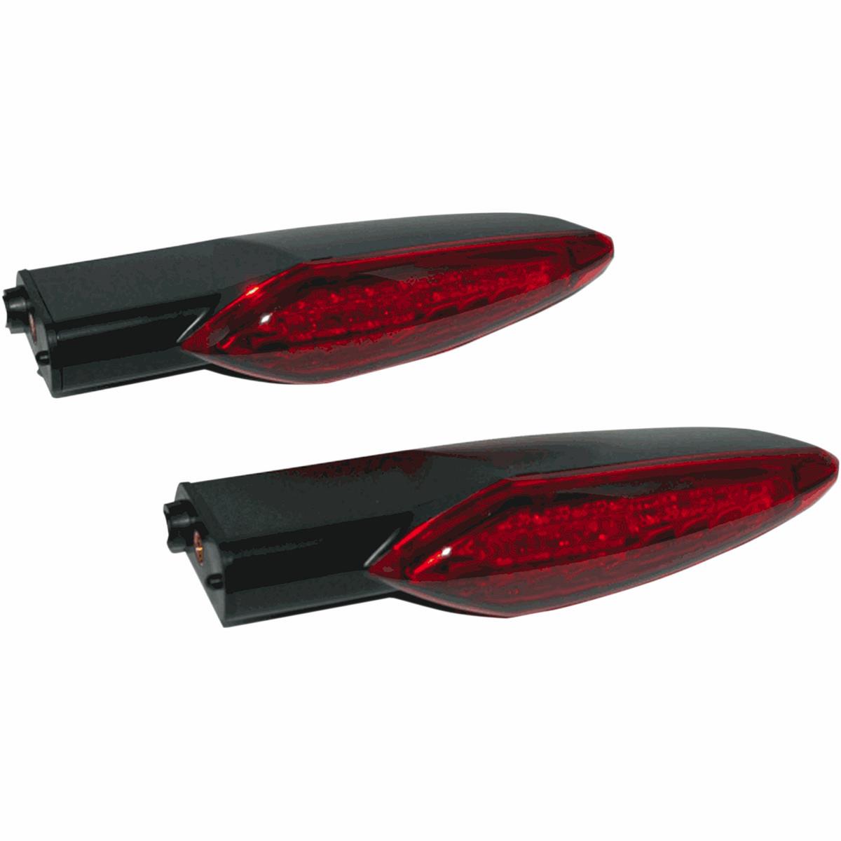 Rear Red LED Turn Signals - Black