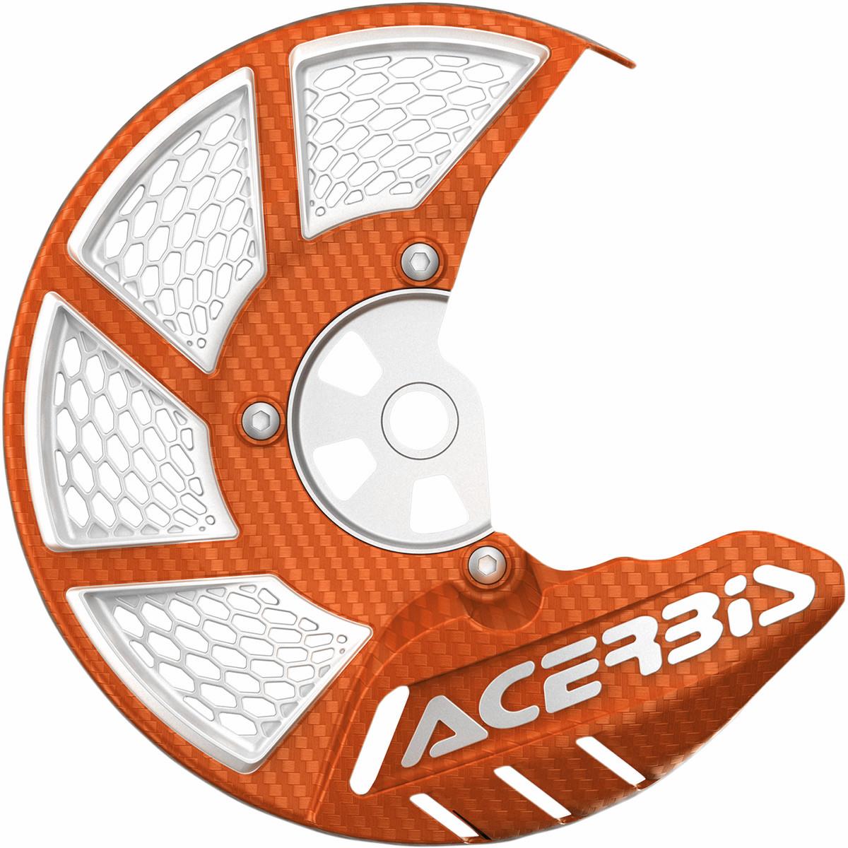 X-Brake 2.0 Vented Front Disc Cover - Orange/White