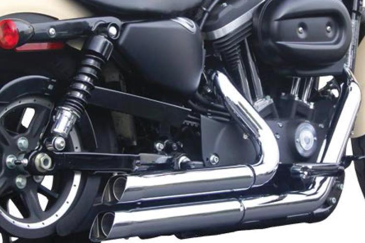 Upstarts 2-Into-1 Exhaust System - Chrome