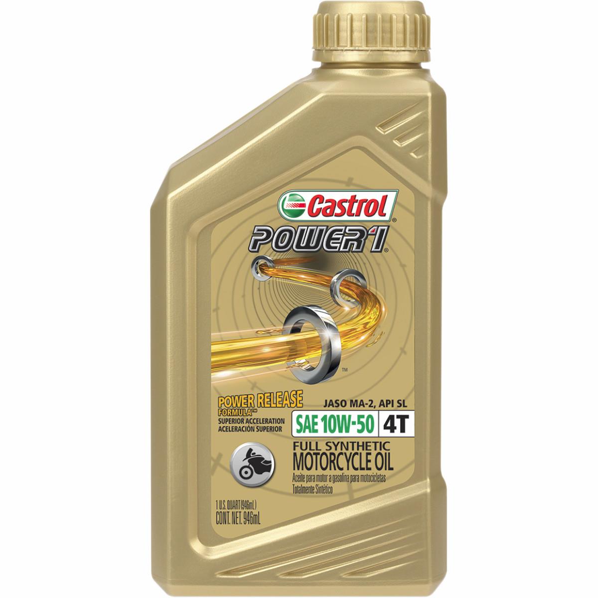 Power 1 Racing 4T Motorcycle Oil - 10W50 - 1qt.