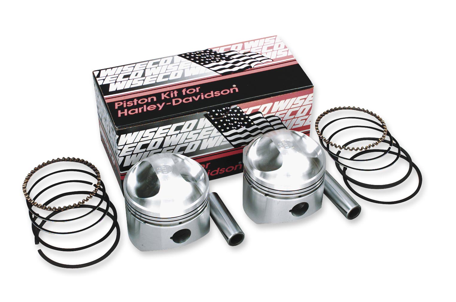 K Piston Kit (103ci., Domed) - Standard Bore 3.875in., 10.5:1 Compression