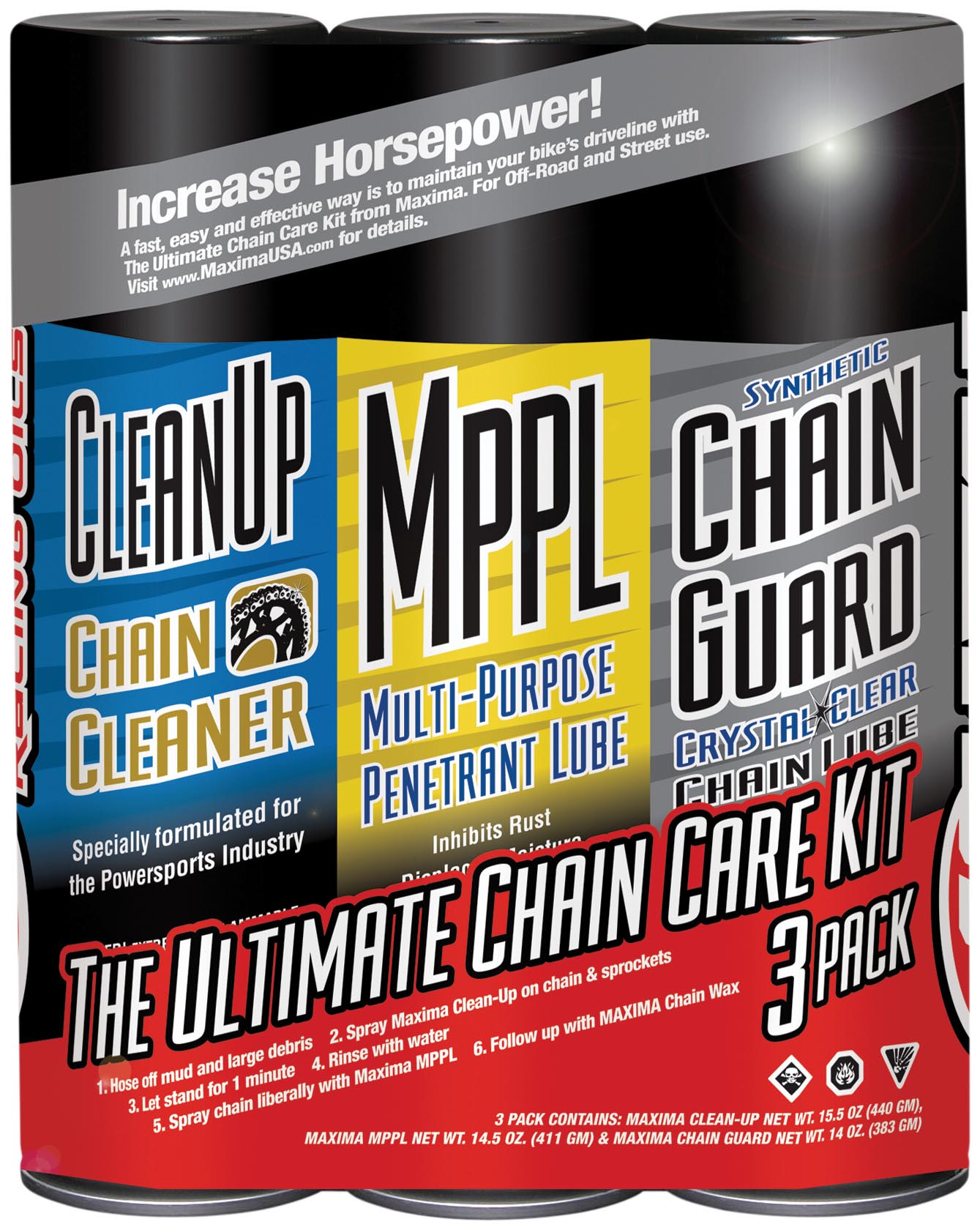 Synthetic Ultimate Chain Care Kit - Combo 3 Pack