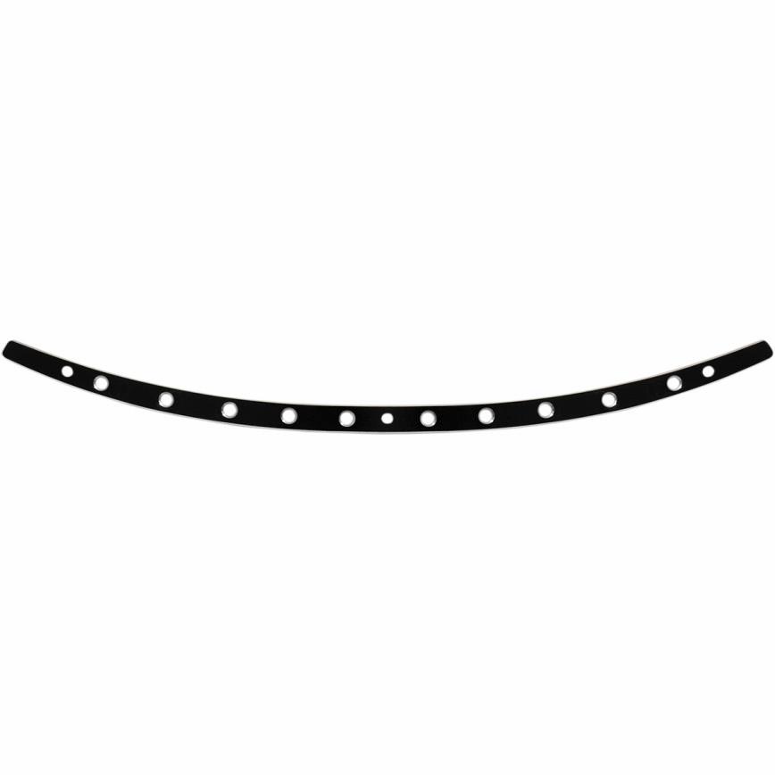 Stainless Steel Holes Windshield Trim - Black Contrast