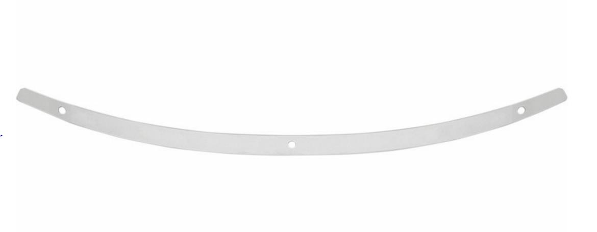 Stainless Steel Solid Windshield Trim - Polished
