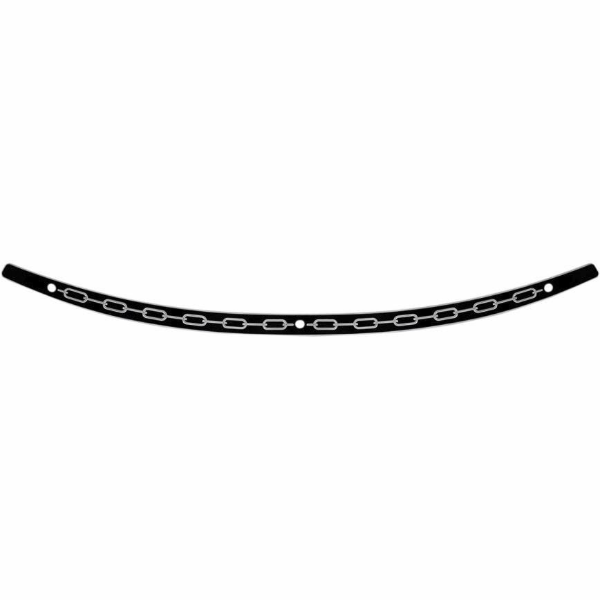 Stainless Steel Chain Windshield Trim - Black Contrast