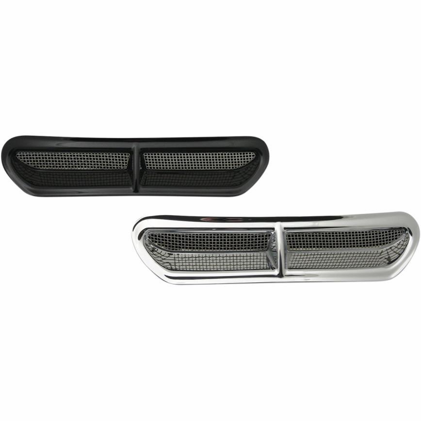 Fairing Vent Trim w/ Stainless Steel Mesh - Chrome
