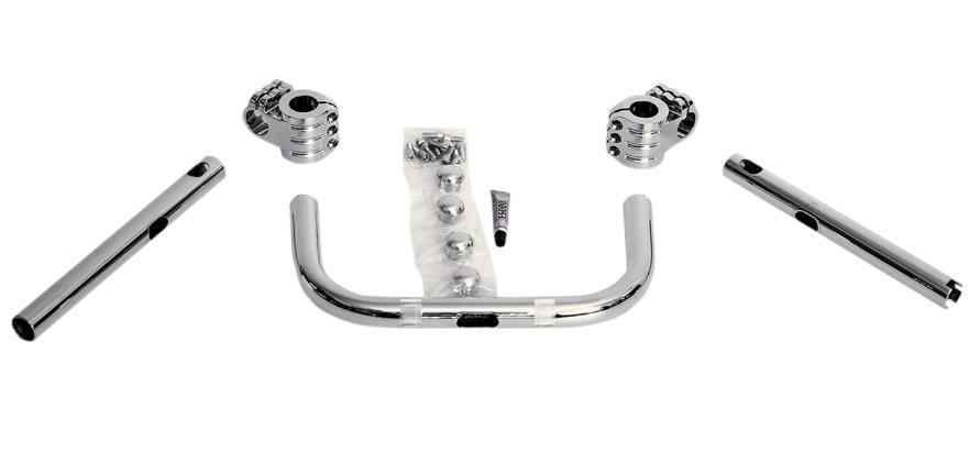 1in. Klip Hanger Handlebars - 5in. - Chrome/Chrome
