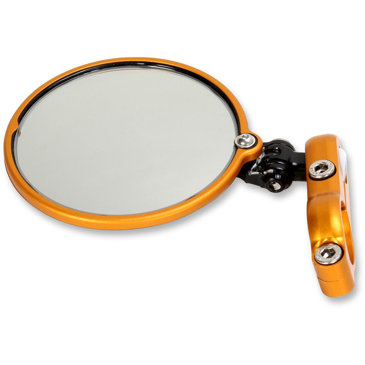 Hindsight LS (Lane Splitter) Left Side Bar End Mirror - Gold