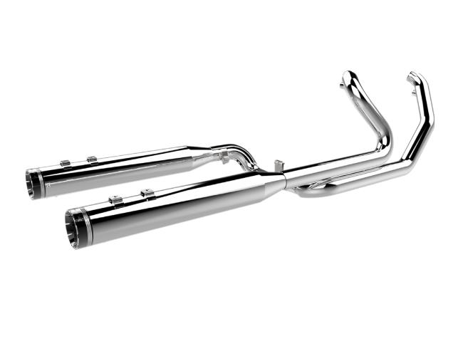 2-Into-2 Two-Step Crossover Header System - Chrome