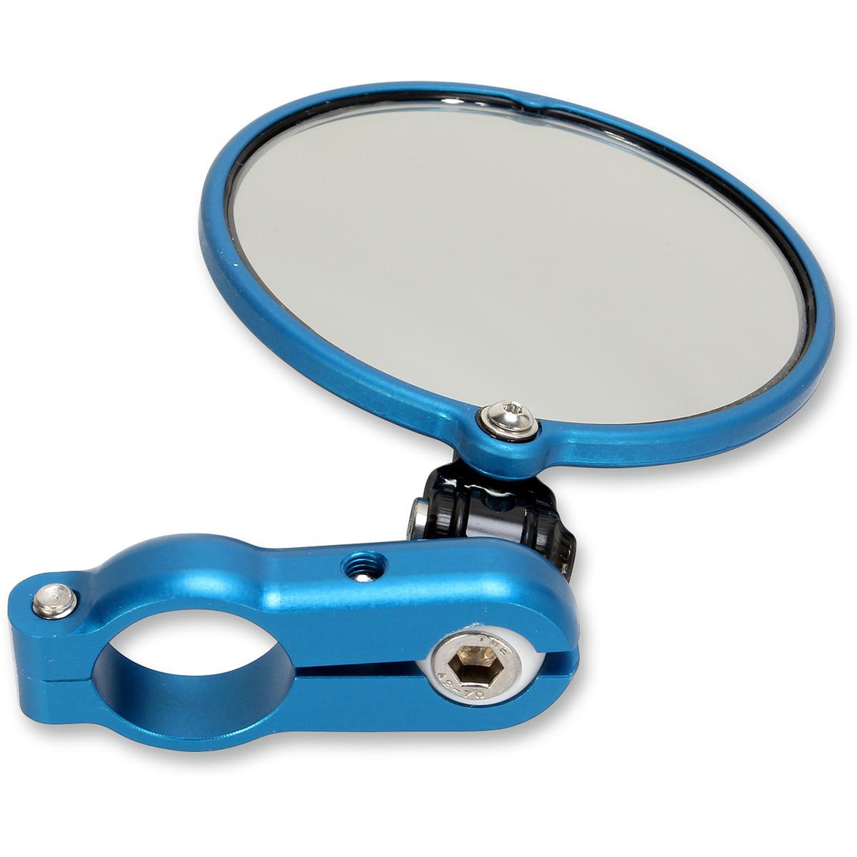 Hindsight LS (Lane Splitter) Right Side Bar End Mirror - Blue