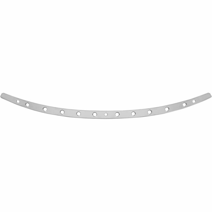 Stainless Steel Holes Windshield Trim - Polished