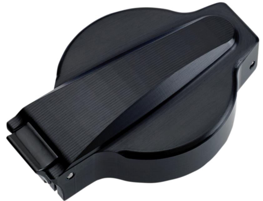 Retro Flip-Up Gas Cap - Black Anodized Finish