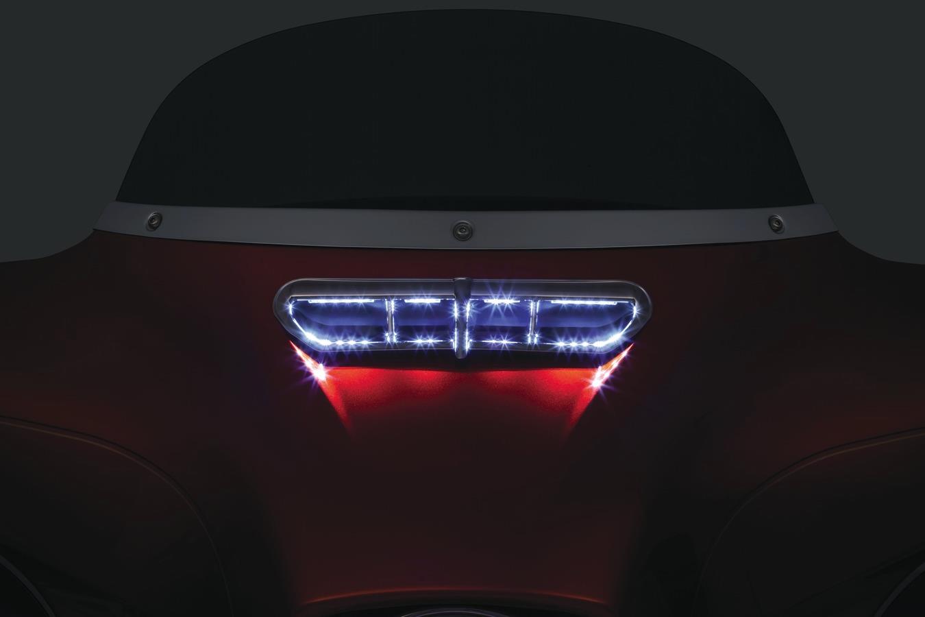 LED Fairing Vent Accent - Chrome