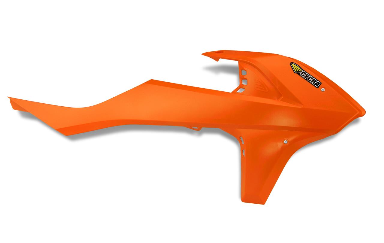 Powerflow Intake Radiator Shrouds - FLO Orange