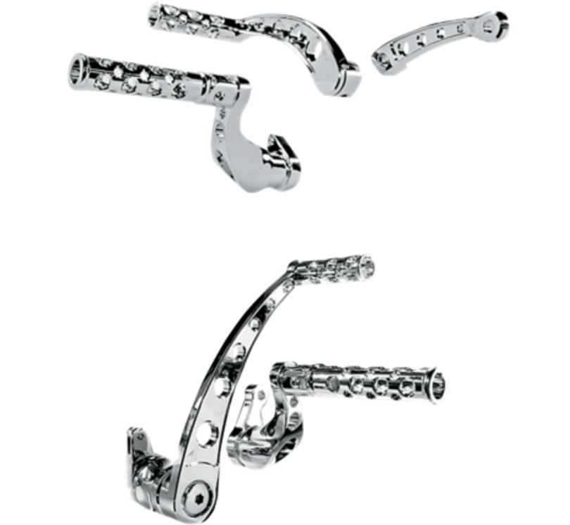 Billet Forward Control - Round - Stock Length - Chrome