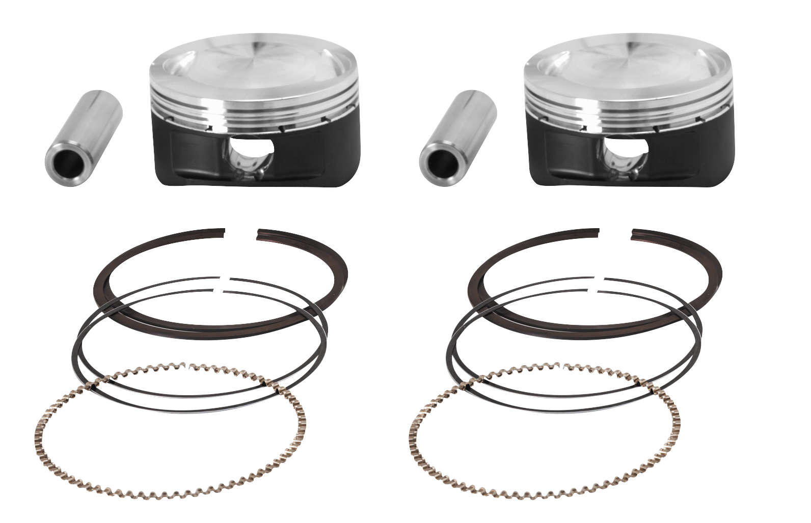 High Performance Piston Kit (3.937in. Bore) - Standard, 10.5:1 Compression