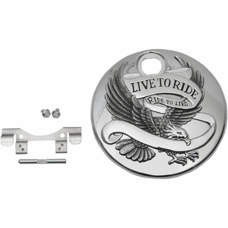 Live to Ride Fuel Console Door - Chrome