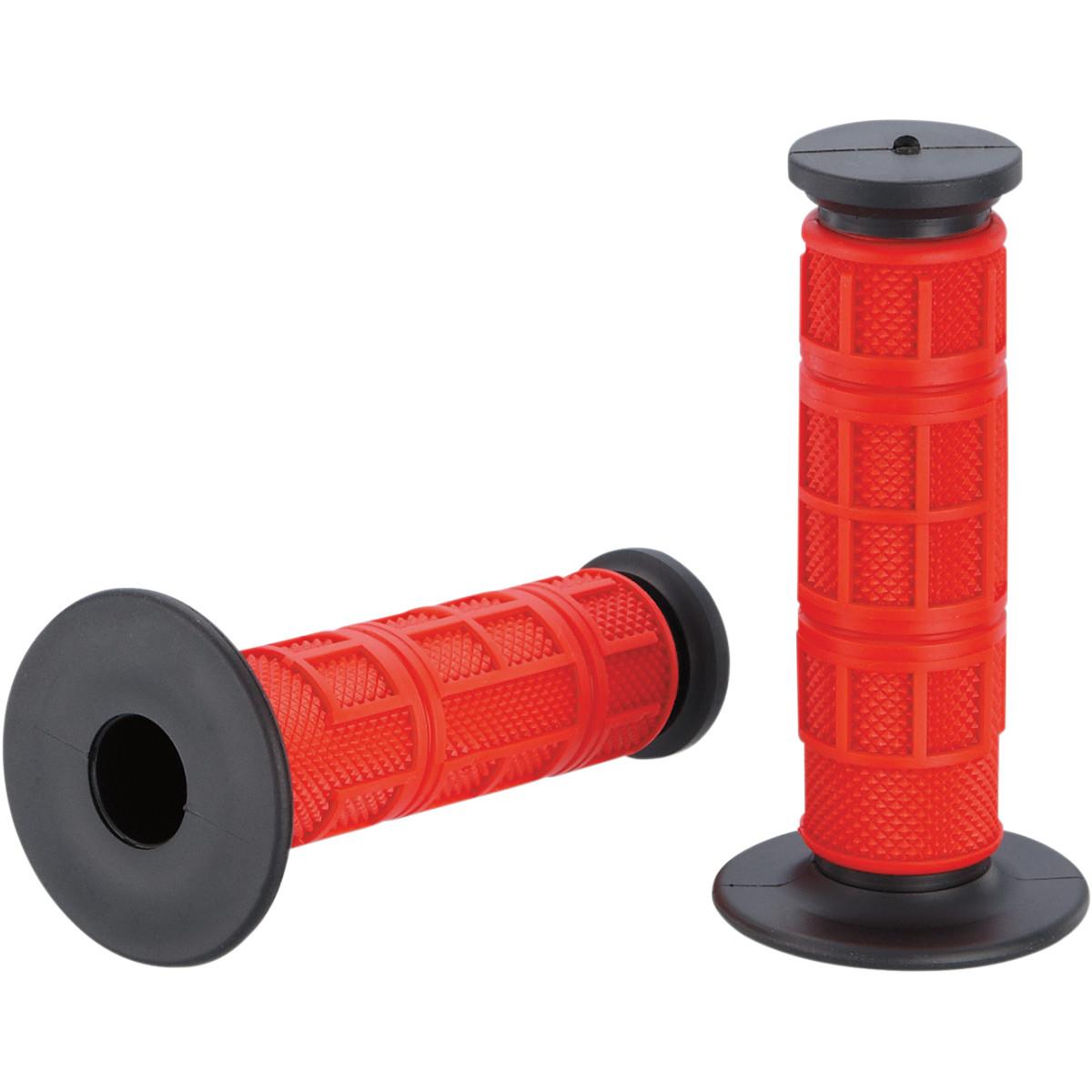 Qualifier Full Waffle Grips - Red