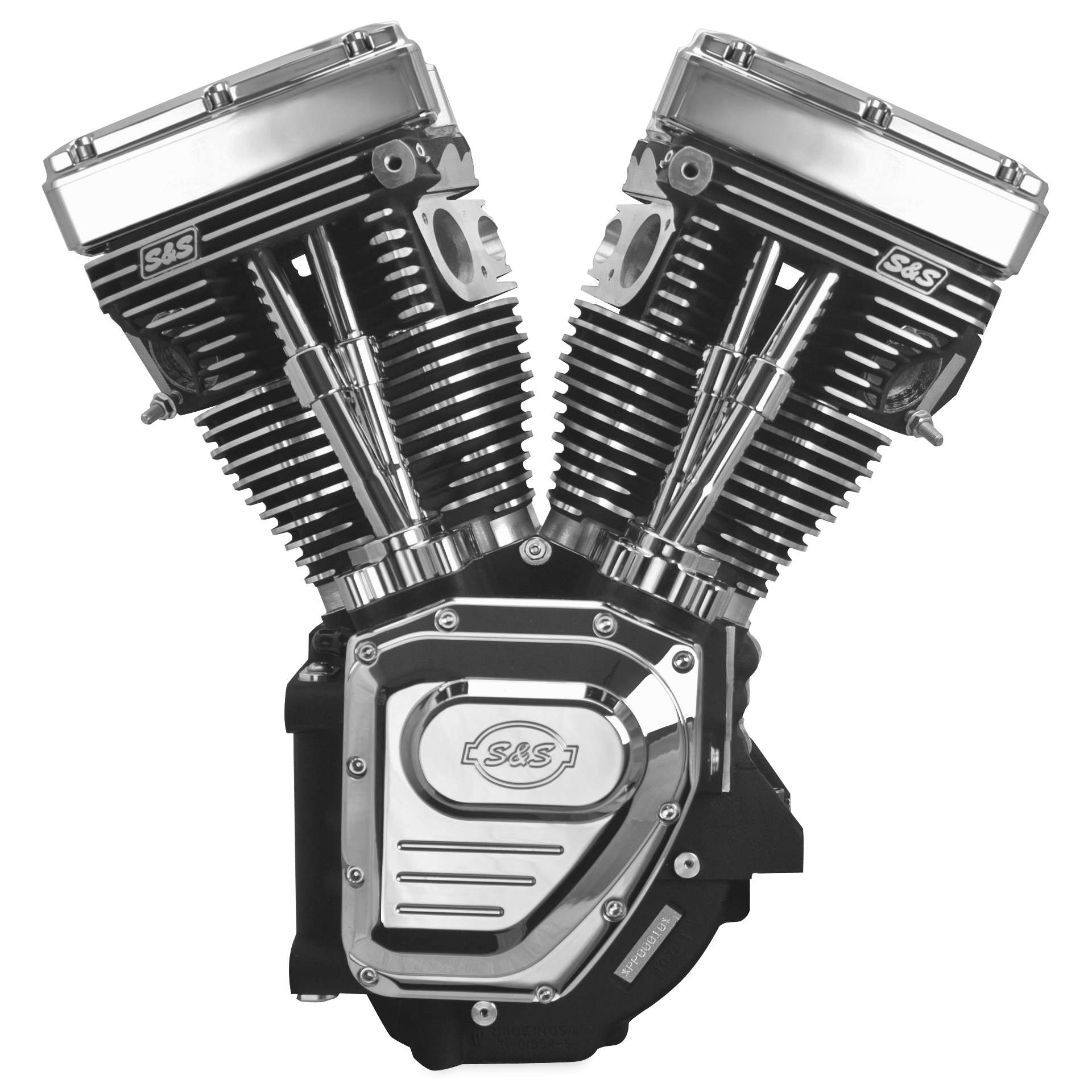 T124 High Compression Long Block Engine - Wrinkle Black