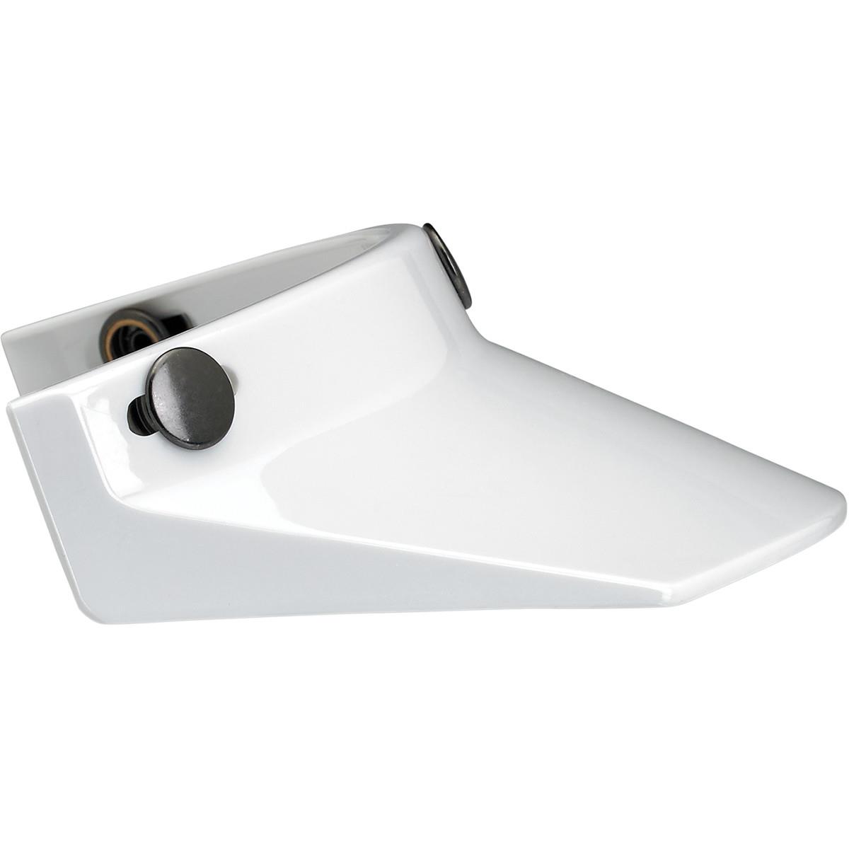 3-Snap Visor - White