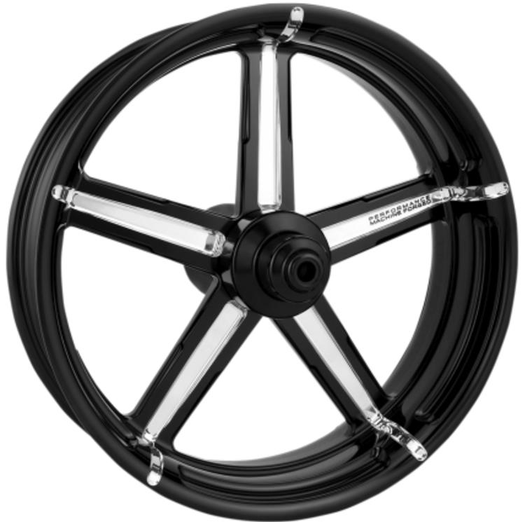 Formula One-Piece Aluminum Front Wheel (Dual Disc) - 21x3.5in. - Platinum Cut