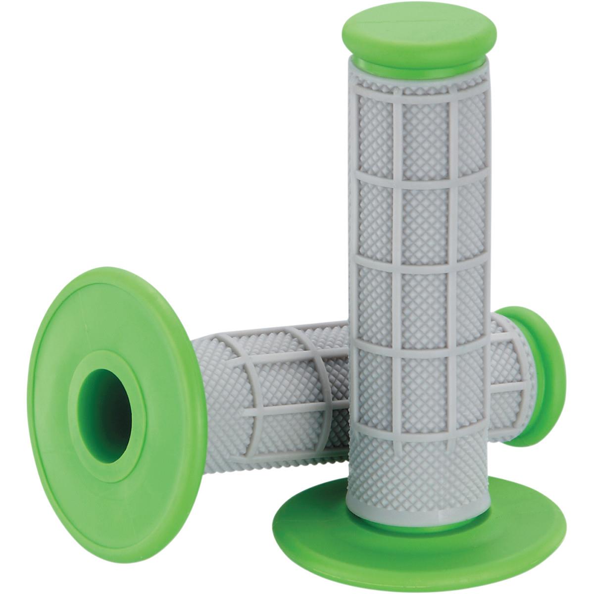 Qualifier Half Waffle Grips - Gray/Green