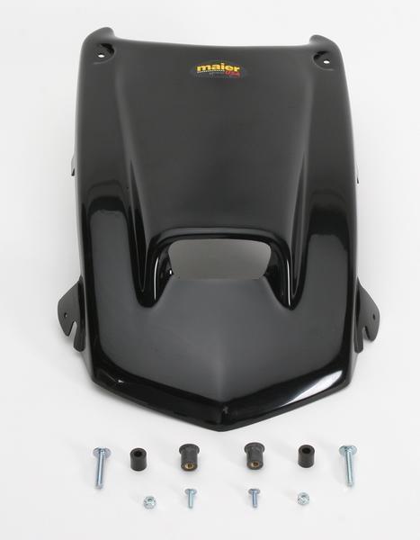 Scooped Race Hood - Black