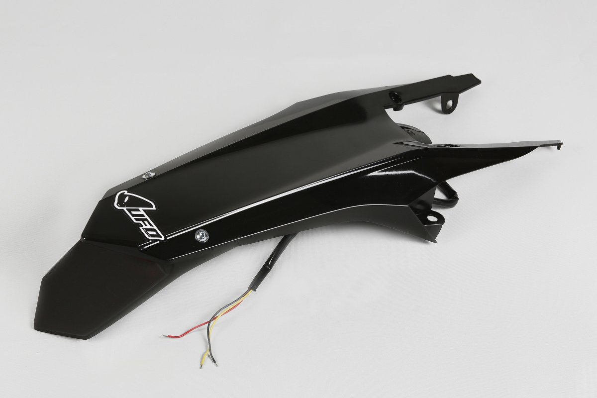 Rear Fender with LED - Enduro - Black