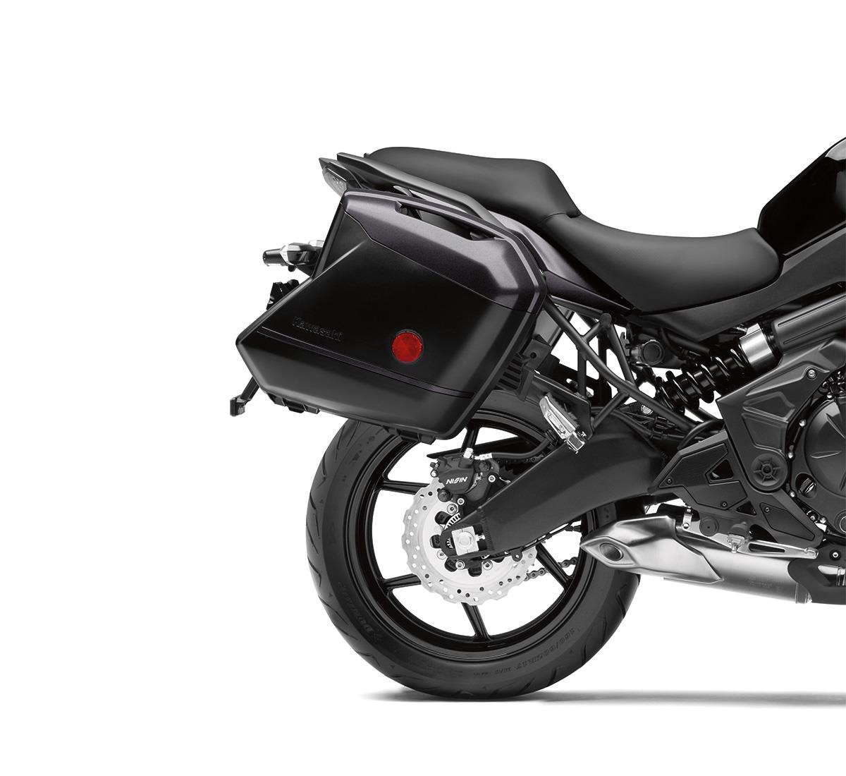 KQR Hard Saddlebags Trim Set - 28L. - Metallic Matte Carbon Gray