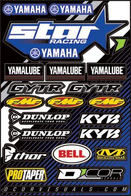 Decal Sheet - Star Yamaha 2016