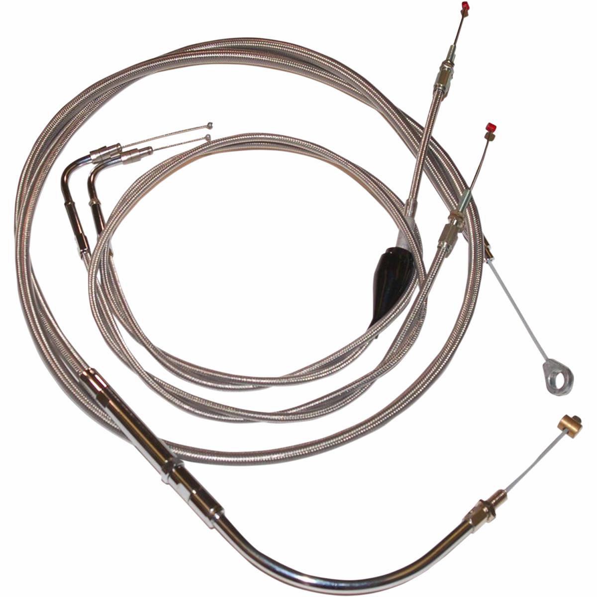 Handlebar Control Cable Kit - Stainless