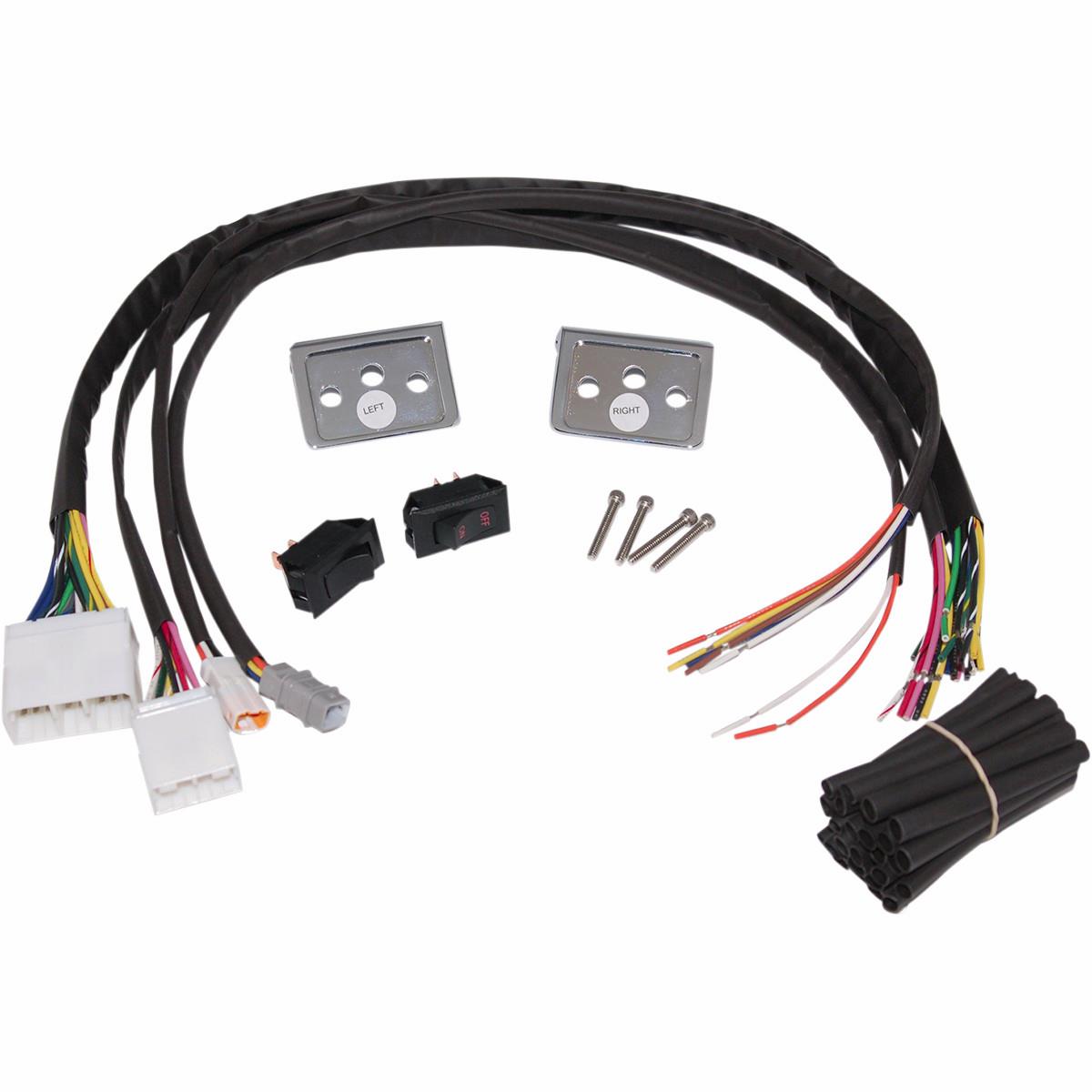 Handlebar Control Conversion Kit - Chrome