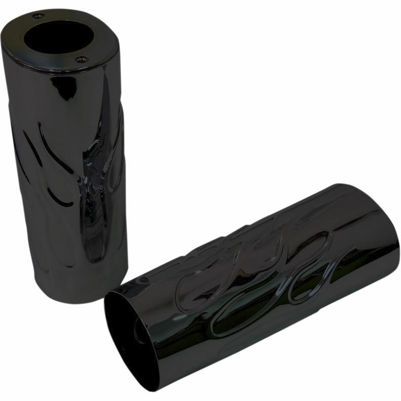 Flame Fork Slide Covers - +2in. - Black