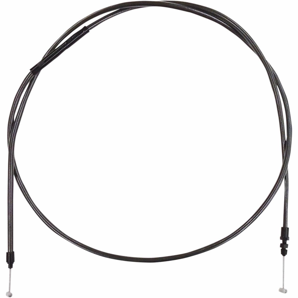 Braided Clutch Control Cable - +4in. - Black Pearl