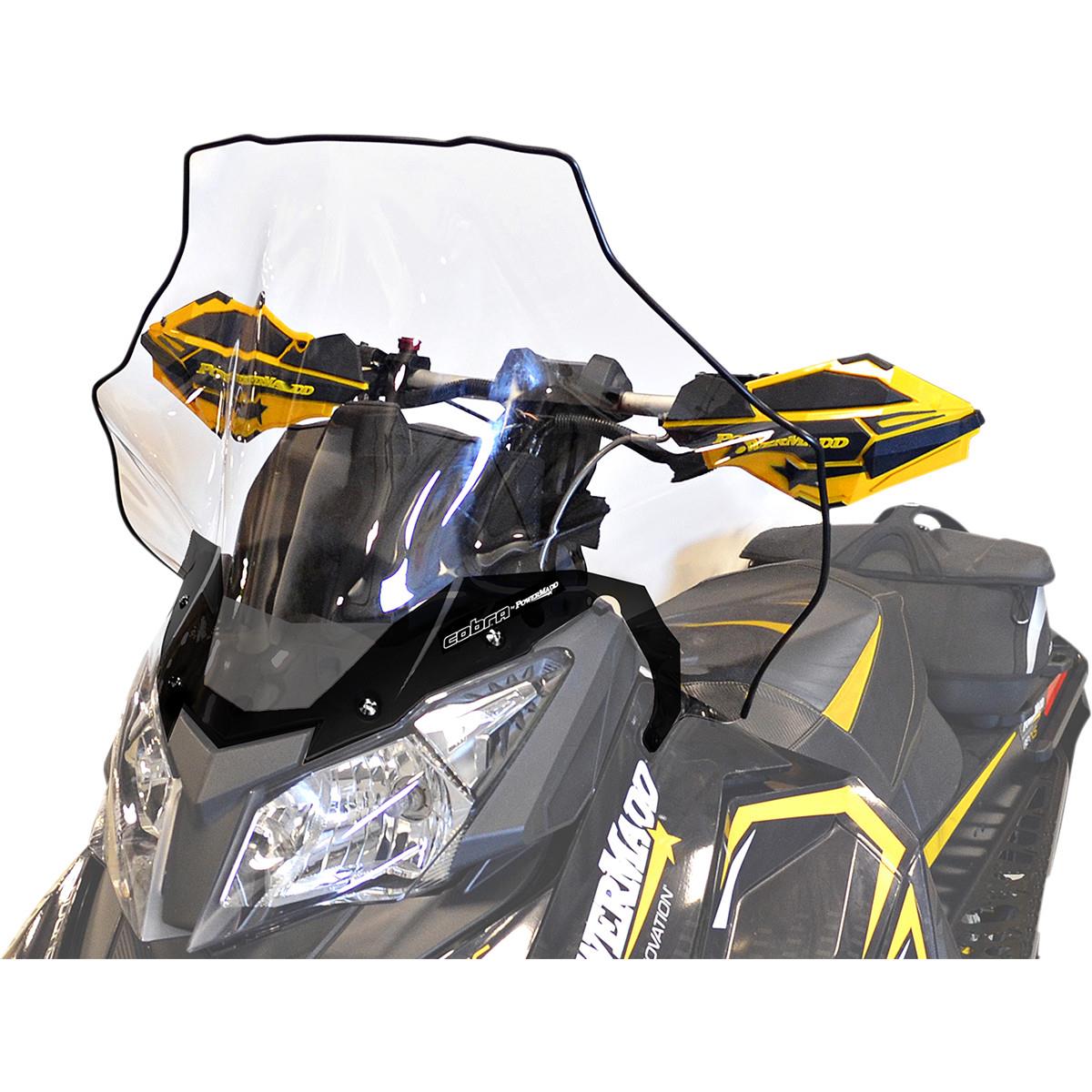 Cobra Windshield - Tall - 19in. - Clear with Black Fade
