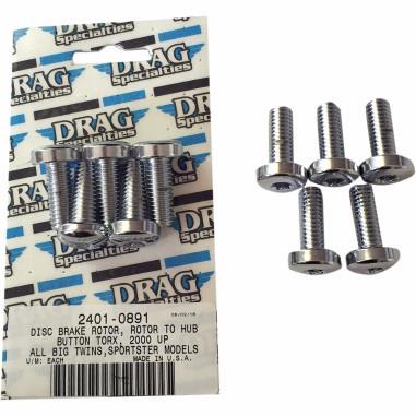 Rear Disc Brake Mounting Kit - Black Chrome